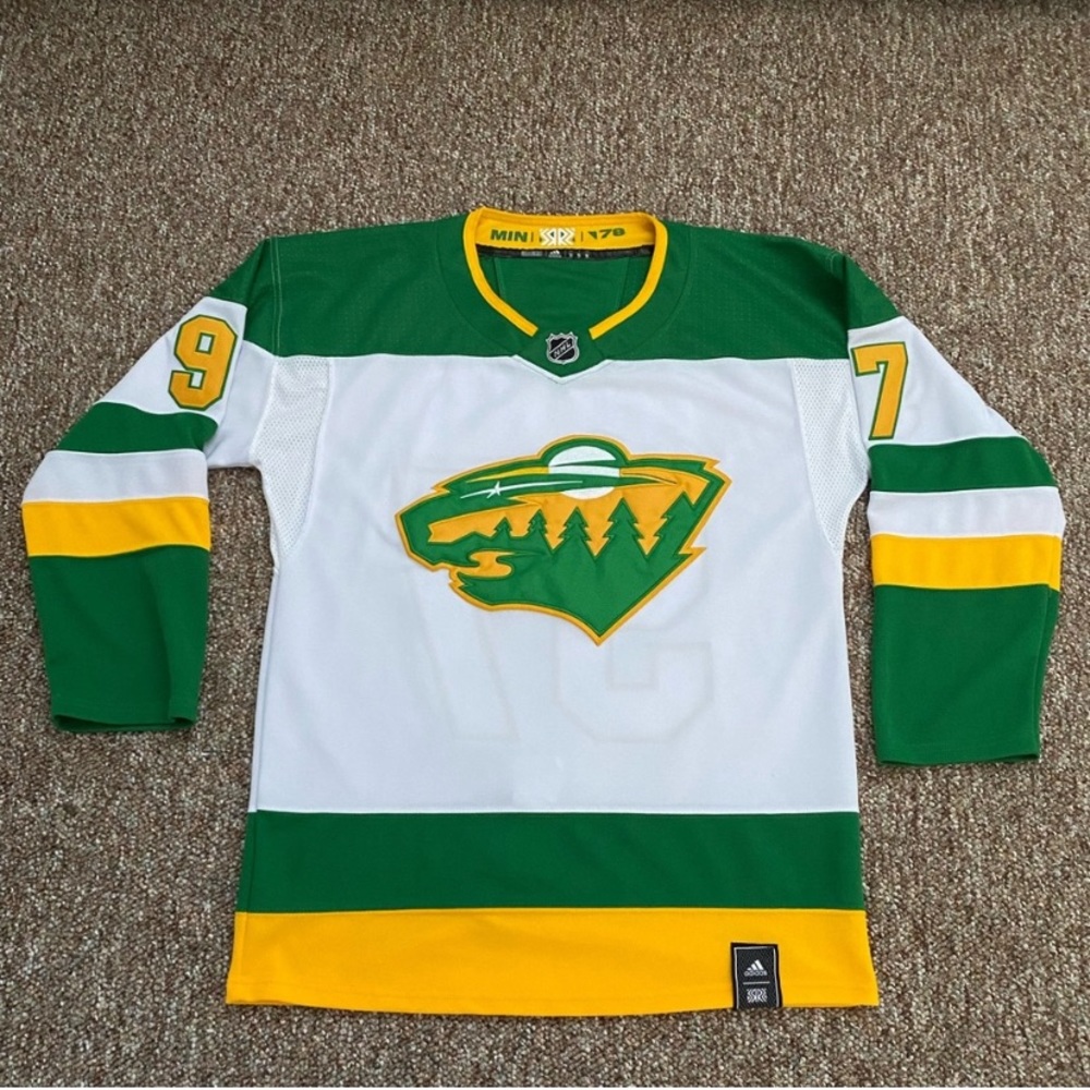 Adidas NHL Reverse Retro Minnesota Wild #97 Kirill Kaprizov jersey